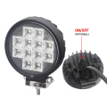 IP67 wasserdichtes Mini -Fahrwerk Leuchtstoff 12V 24 V 12W Runde LED -Arbeit Licht für Offroad 4x4 ATV UTV